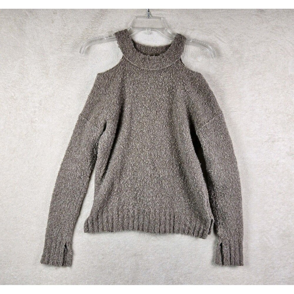 Moth Anthropologie Women's Cold Shoulder Long Sleeve Sweater Size XS